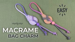 Quick DIY Macrame Keychain 🌸 Perfect Beginner Project | Pipa Knot
