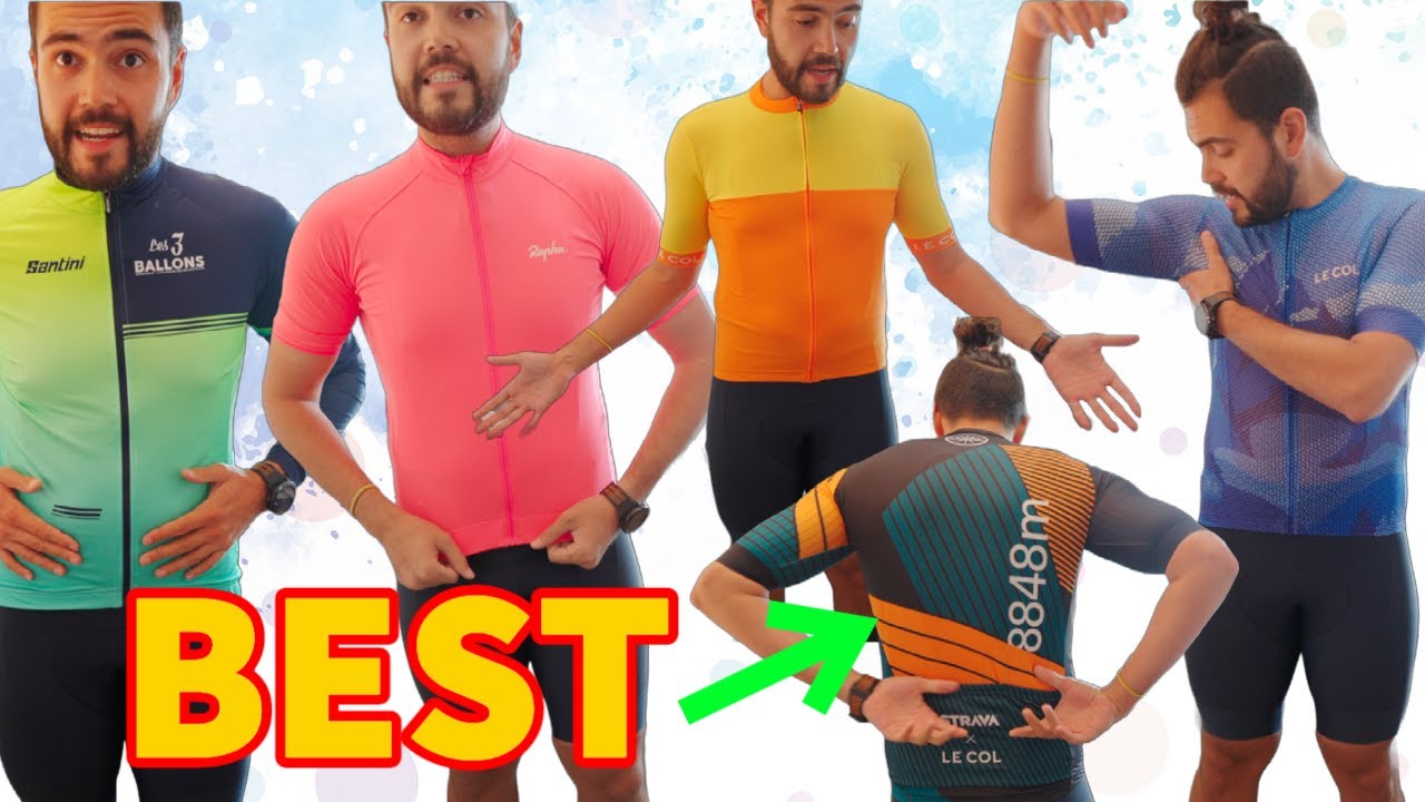 Ranking ALL My Cycling Jerseys From WORST to BEST (Rapha, Le Col, Santini  etc..) 
