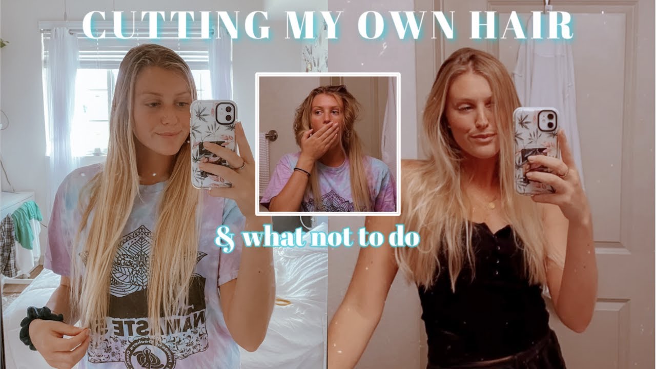 CUTTING MY OWN HAIR following Brad Mondo's haircut tutorial YouTube