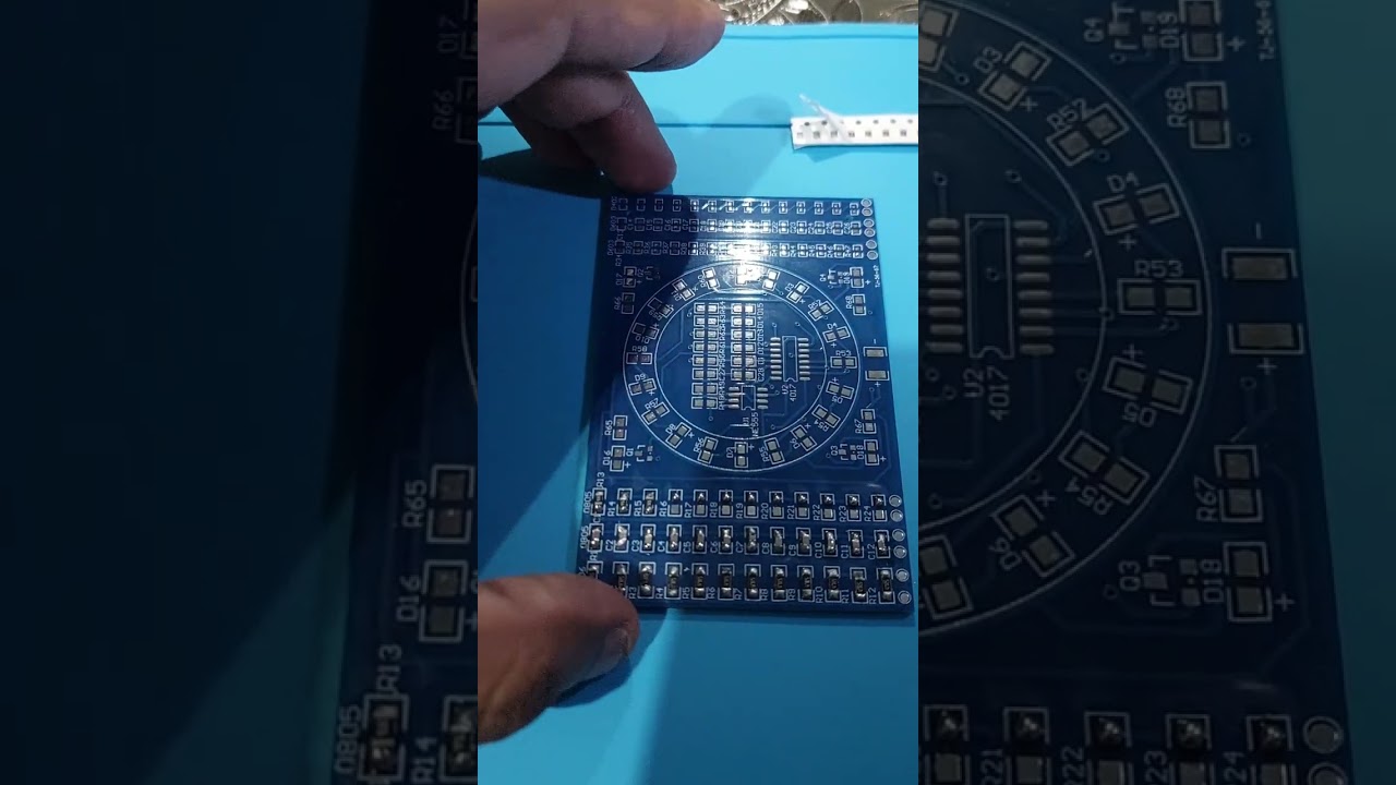 SMD Soldering On A Practice Board