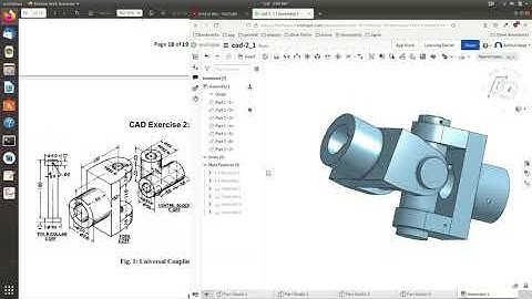 Onshape CAD Tutorial | Universal Coupling - Part3 (Assembly) | Amirul Dev