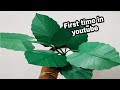Paper banana leaf craft idea/Quick &amp; Simple /G crafts &amp; G world