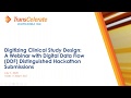 Digital Study Design Webinar & Hackathon Highlights