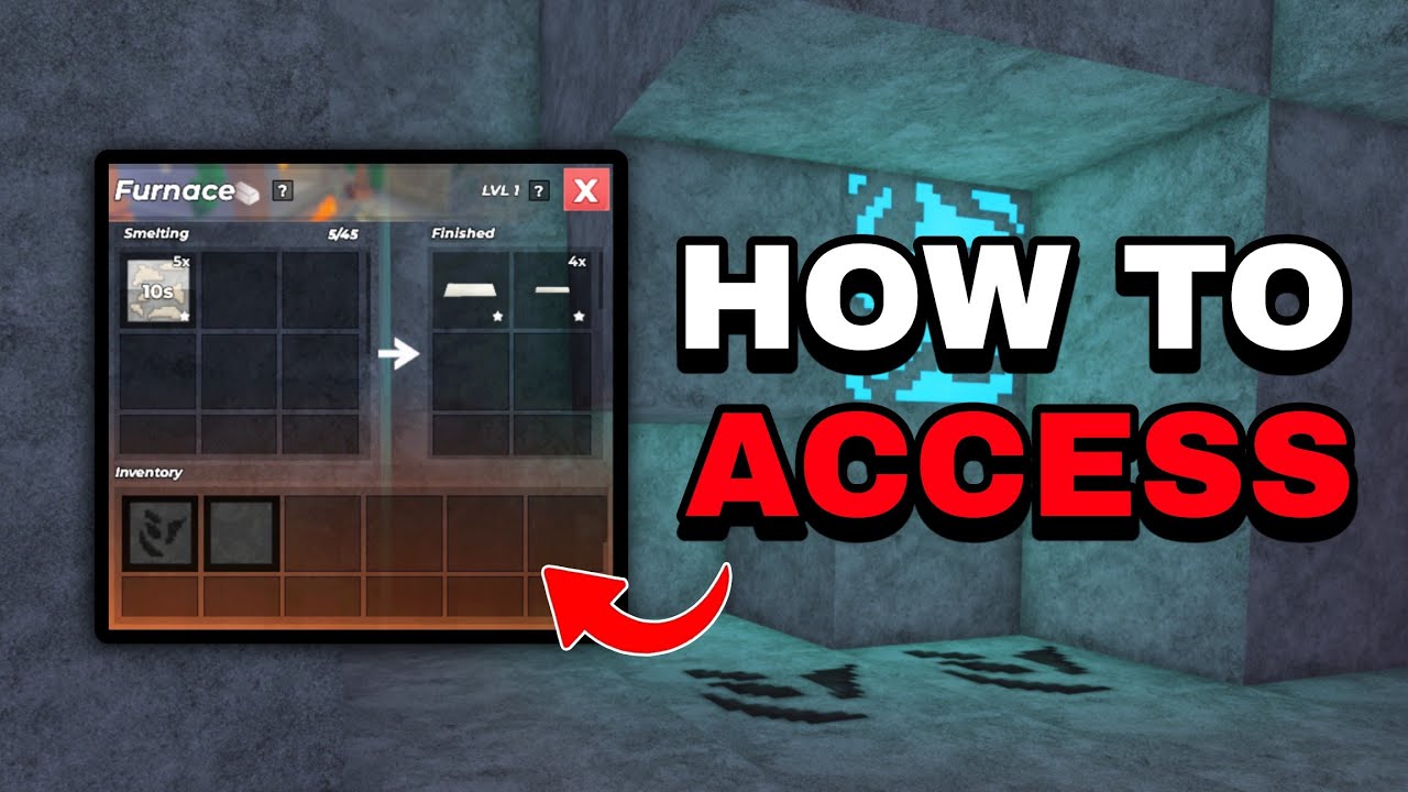 Dig Deep Roblox How to Access Furnace - Tutorial - YouTube