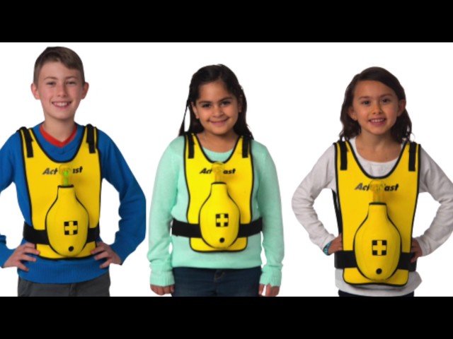 Act+Fast Rescue Choking Vest - Yellow, Children's Trainer, 1022651 [W59821], BLS&nbsp;Child (Video)