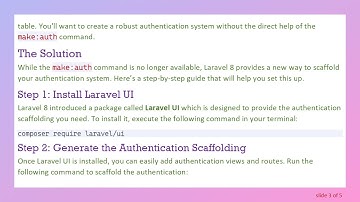 How to Generate Auth Files in Laravel 8.x Without the make:auth Command