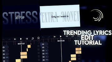 TikTok / Instagram Trending Lyrics Edit Advanced Alight Motion Tutorial