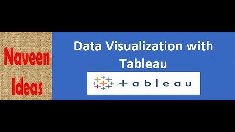 Data visualization with Tableau