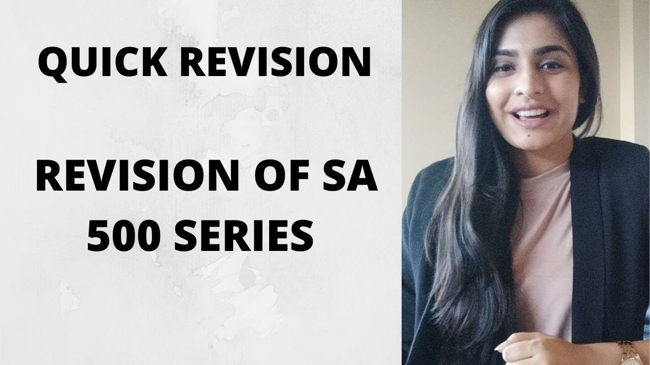 Revision of SA 500 Series ( SA 500, SA 505, SA 510 ) | CA INTER AUDIT ...