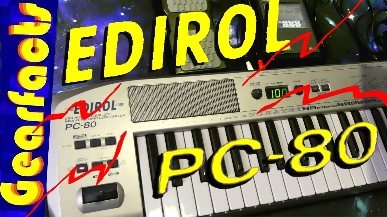 Edirol PC-80 MIDI Keyboard with SPEAKERS whaaaat? - YouTube