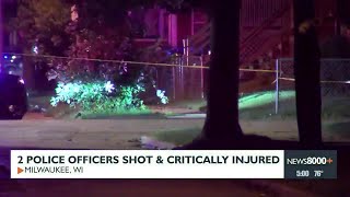 2 police officers shot and critically injured
