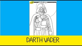 STAR WARS DARTH VADER~COLORING CRAYOLA PAGE
