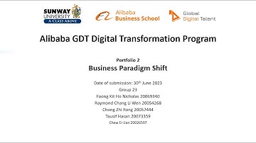 Digital Economy Portfolio 2 - Case Study Video | Business Paradigm Shift (Group 23)