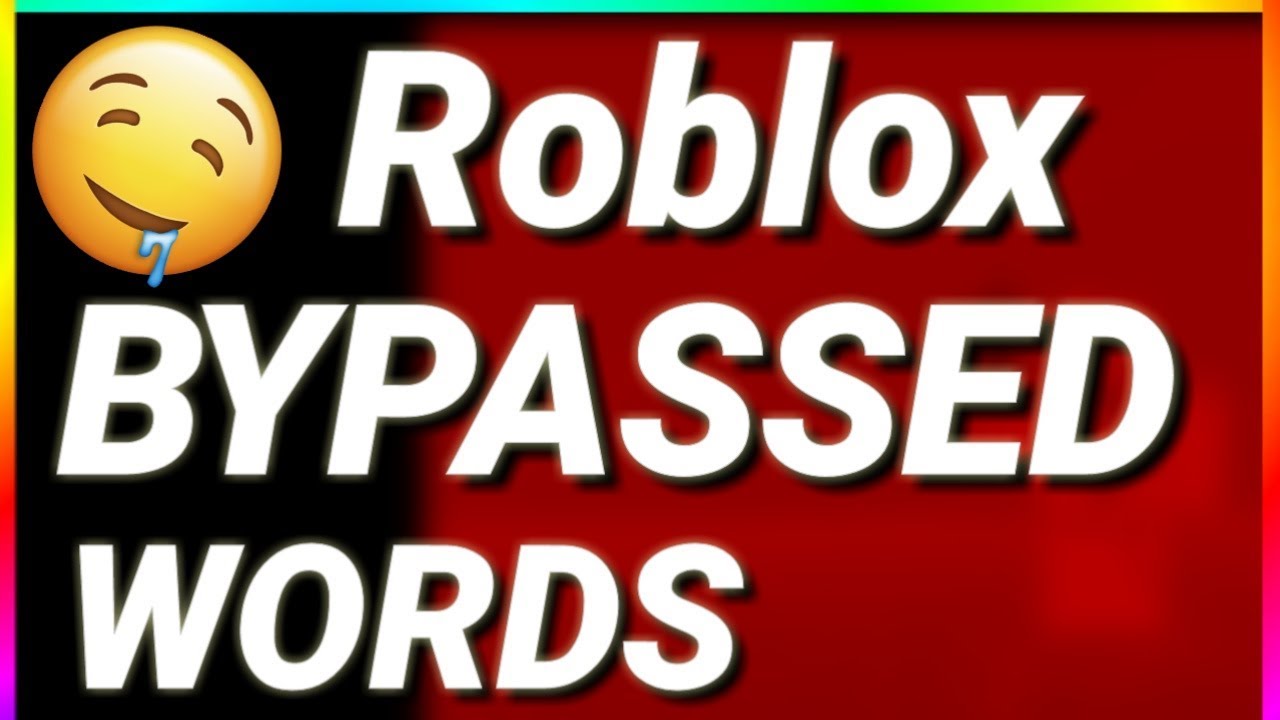 249 Roblox New Bypassed Words Working 2020 Rare Youtube