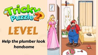 Tricky Puzzle 2 Brain Test Level Help the plumber look handsome screenshot 3