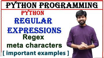 meta characters in regular expressions | regex meta characters, python programming | regex in python