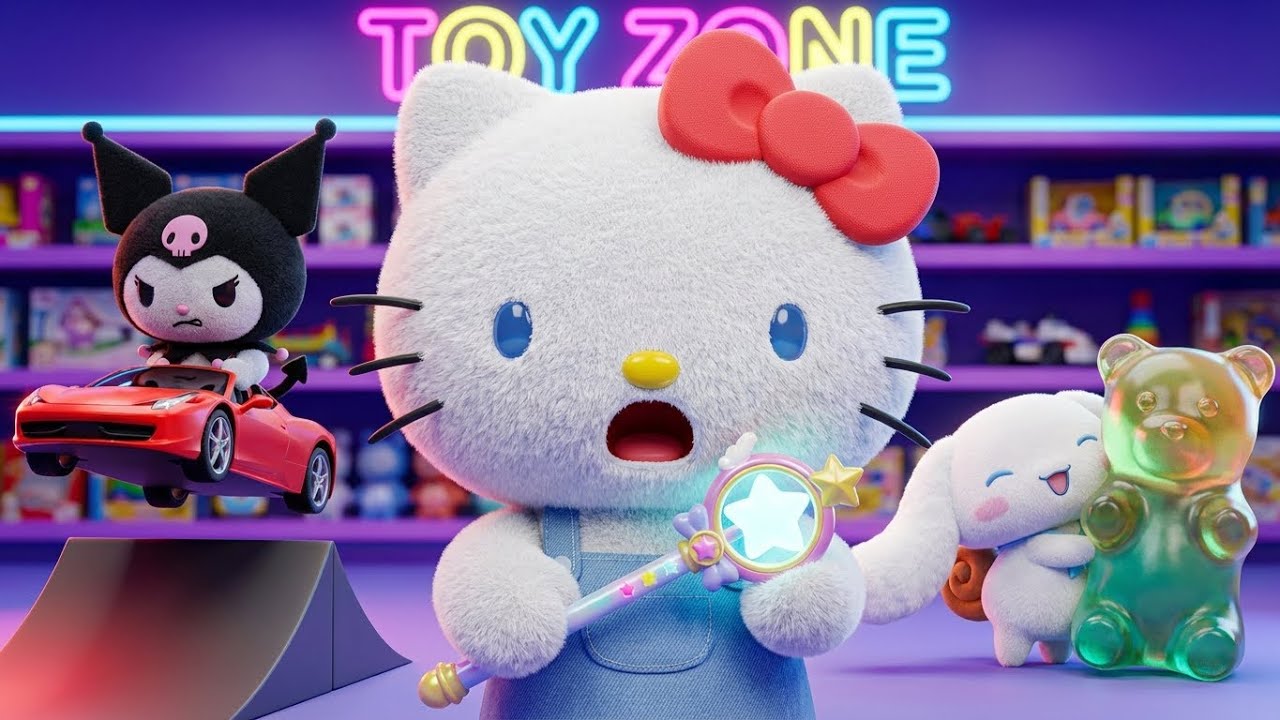 LOCKED IN A TOY STORE OVERNIGHT! 😱 Hello Kitty’s Big Adventure