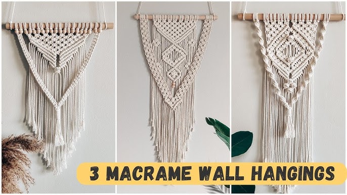 DIY Kit, Star Macrame Wall Hanging with Fairy Lights