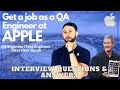 Apple Quality Engineer Interview Questions and Answers - Apple Test Engineer Interview Questions