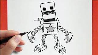 Como DESENHAR o ROBOT BOXY BOO - Como DIBUJAR a ROBOT BOXY BOO