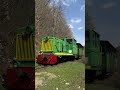 Экскурсионный поезд на горной узкоколейке #Tourist #mountain #railway #train #travel #mountains