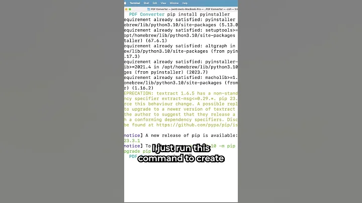 Convert .py to .exe #python