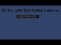 Year of the Linux desktop.