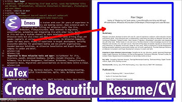 Org-mode - Create beautiful CV or Resume