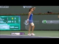 Fantastic drop-shot from Agnieszka Radwanska against Serena Wiliams