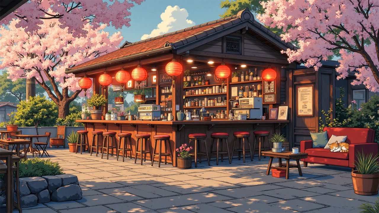 January Spring Coffee Corner 🌸 Lofi Chillhop Beats for Silent Study, Creative Work & Night Focus