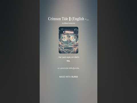 Crimson Tide 🎧 (English - Turkish) #shorts #trending #languagelearning