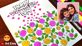 Beautiful Mother's Day Card Drawing || Very Easy For Beginners screenshot 3
