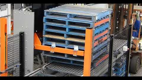 Starsplas | Replacement of the pallet for the Auotmatic Destacking system and Stacking system