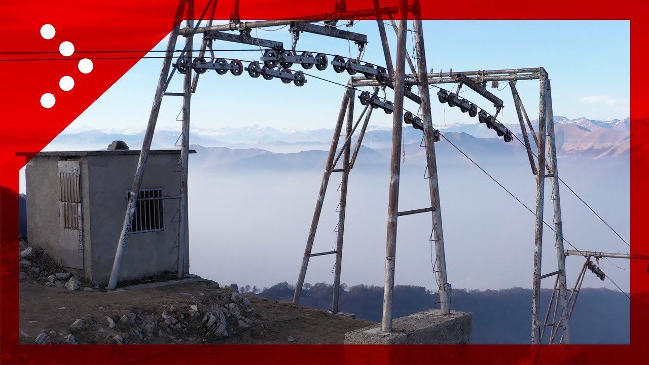 Monte San Primo, il drone in volo sui vecchi skilift YouTube