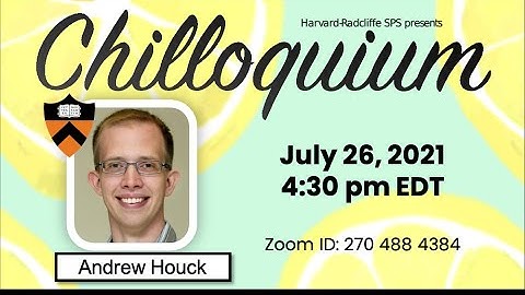 Superconducting Qubits & Advocacy – Professor Andrew Houck, Princeton | Chilloquium