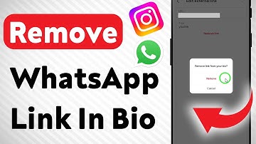 How To Remove WhatsApp Link In Instagram Bio (Updated)