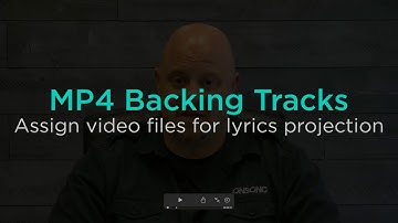 Assign Video Files for Lyrics Projection using MP4 Backing Tracks