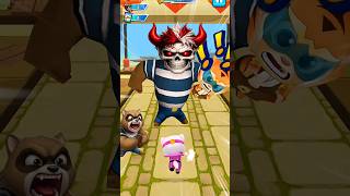 Angela Saved Ginger | Fight Big Raccoon 🦝 Talking Tom Hero Dash #shorts #talkingtom #herodash