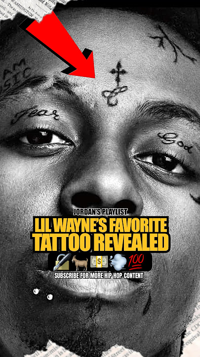 Lil Wayne’s favorite tattoo revealed 🎥💨💯 #lilwayne #hiphop #rap