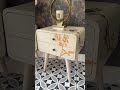 Copper foil bedside tables! #diy #sustainability #youtubeshorts #upcycled #upcycle #diy #handpainted