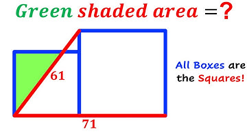 Can you find area of the Green shaded triangle? | (Squares) | #math #maths | #geometry