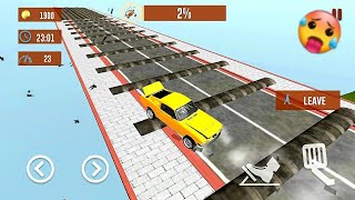 Car driving on Breakers 🥵 || Car CRASH Test Simulator 3d:Leap of Death || Game Lust 🌋 screenshot 1