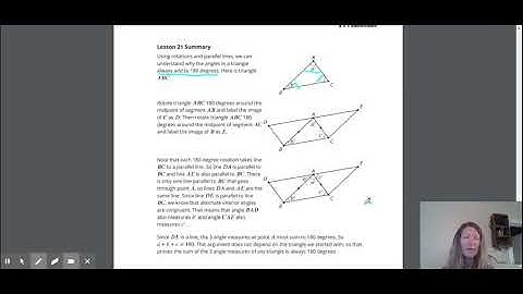 Geo Unit 1 Lesson 21 Summary
