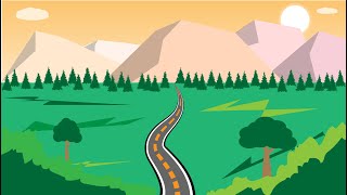 How To Make Landscape With Road Vector Art Using Adobe Illustrator