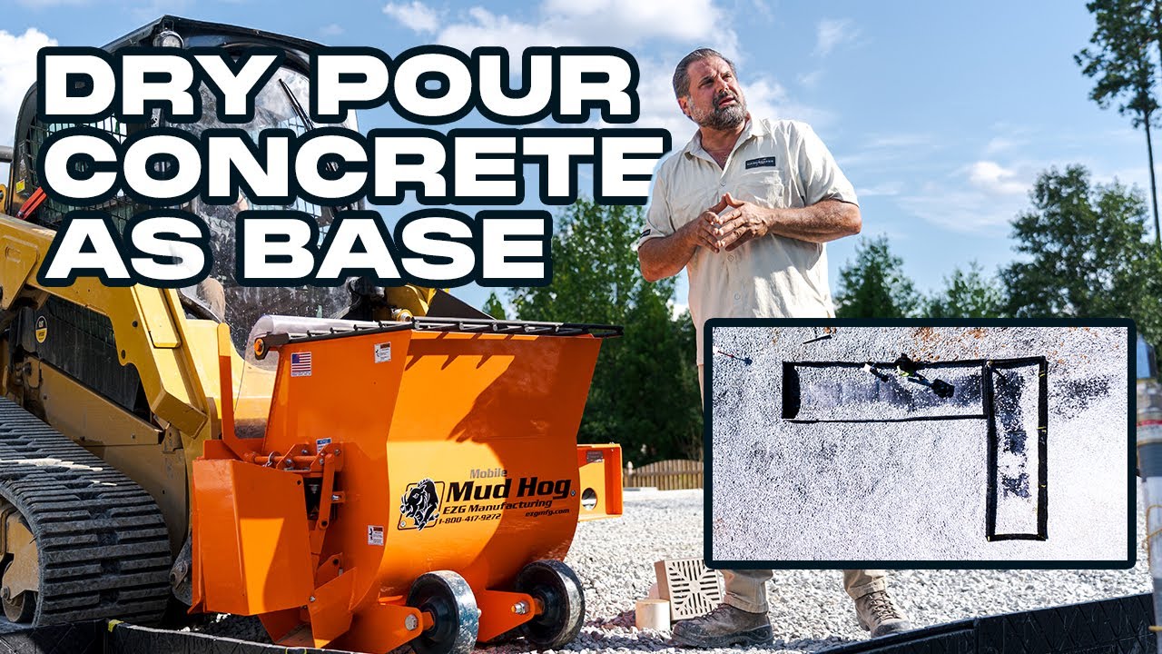 Dry Pour Concrete for an Outdoor Kitchen Base? - YouTube