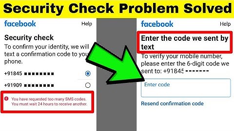 Security Check Problem Solved 2022 | You Have Requested too Many Sms Codes You Must Wait 24 Hours