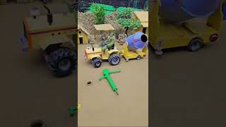 DIY Mini Tractor making cement pillar construction machine science project #shorts #youtubeshorts