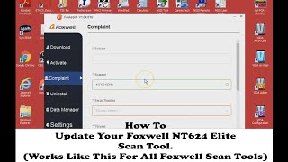Foxwell Nt624 Elite Scan Tool Part 2 How To Do Updates To The Tool.