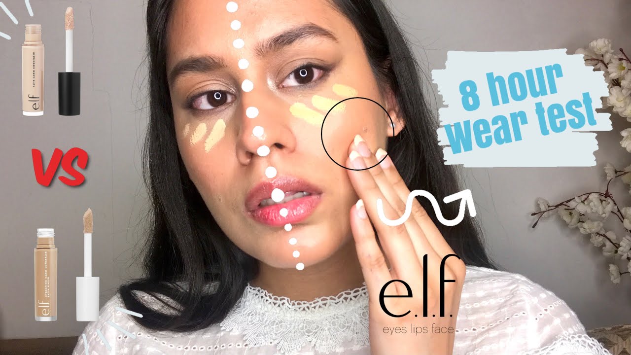 WHICH ELF CAMO CONCEALER IS BETTER? Elf 16HR Camo vs Elf Hydrating Camo