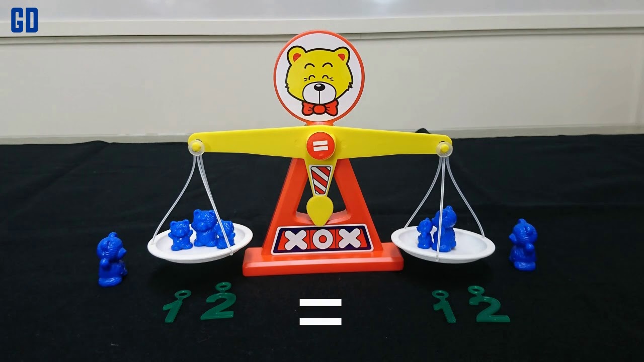 S-6016C (Bear Math Balance including bear and number)